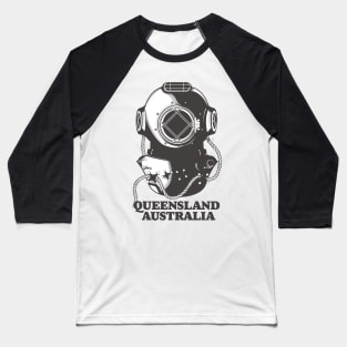 Queensland Australia Diving poster Baseball T-Shirt